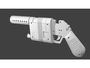 nn-44 blaster adereços han solo rey star wars 3d print model - Mito3D