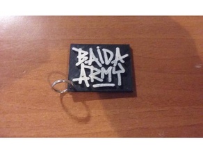 baida army keychain gadgets black book jamil nirvana 3d print model - Mito3D