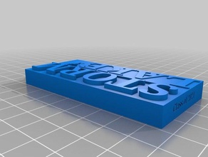 slms keychain-sarah 3d printing 3d print model - Mito3D