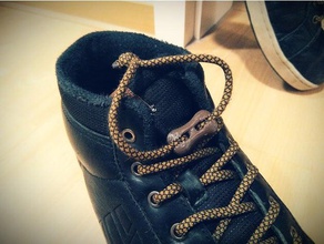 simple shoe lace lock & loop knots accessories laces shoelaces 3d print model - Mito3D