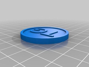 tg moneda monedas & insignias personalizado 3d print model - Mito3D