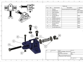 improved y idler bracket spring tensioner flsun i3 3d printer parts 3d print model - Mito3D