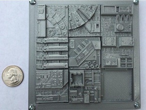 star wars death tile sliding puzzle game puzzles may4thbewithyou 3d print model - Mito3D