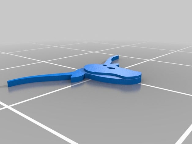 gnugraf logo sanat araçları Brezilya chaveiro olay gnu linux Anahtarlık kolye cazibe 3D print model - Mito3D
