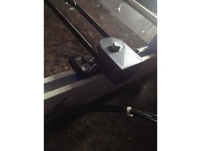 horizontal pulley tensionner 3d printer parts belt gt2 holder 3d print model - Mito3D