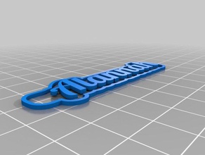 alannah 2 Schlüsselanhänger kundengebundene 3d print model - Mito3D