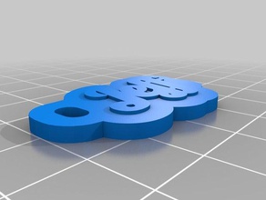 jeff 1 Schlüsselanhänger kundengebundene 3d print model - Mito3D