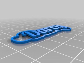darcy 2 Schlüsselanhänger kundengebundene 3d print model - Mito3D