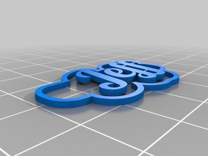 jeff 2 keychains customized 3d print model - Mito3D