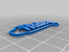haley 2 Schlüsselanhänger kundengebundene 3d print model - Mito3D