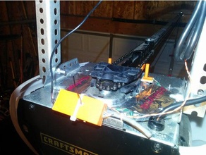 garagemote case chain-drive magnet mount sensor pylon - Elektronik 3d print model - Mito3D