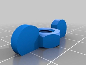 tripe pvc - porca borboleta partes personalizado 3d print model - Mito3D