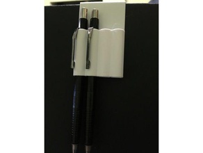 pen clip office clip-on pencil holder 3d print model - Mito3D