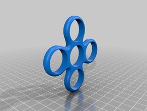 fidget spinner quad 3d printing bearing cap caps 3d print model - Mito3D