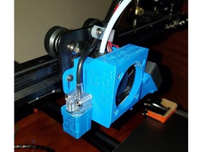tronxy x3 fan shroud relocated probe holes 3d printer parts 3d print model - Mito3D