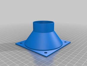 purificador de ar adaptador diy personalizado 3d print model - Mito3D