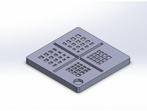 foro di prova Stampa 3d prove la precisione test 3d print model - Mito3D