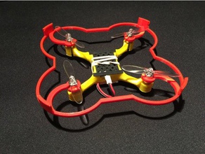 bumblebee dört r c araçlar mini quad quadcopter çerçeve 3d print model - Mito3D