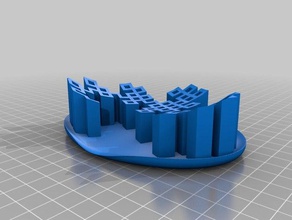 dragão curva fractal prato de sabão casa banho resumo do 3d print model - Mito3D