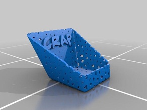 su mierda el arte interactivo titular de la oficina organizador basura cubo 3d print model - Mito3D