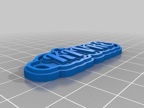 k-vre Schlüsselanhänger kundengebundene 3d print model - Mito3D