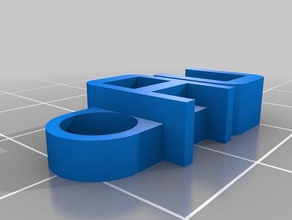 au Anahtarlık organizasyon özelleştirilmiş 3d print model - Mito3D