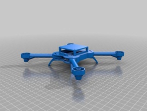 il mio personalizzato pieghevole nano quadcopter fnq220 parametrico openscad i veicoli su misura 3d print model - Mito3D