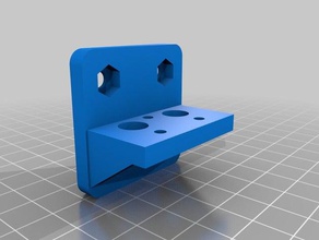 basic bowden chimera extruder mount i3 3d printer parts customized 3d print model - Mito3D