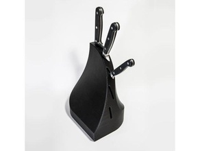 curved knife holder kitchen & dining design home minimal stand 3d print model - Mito3D