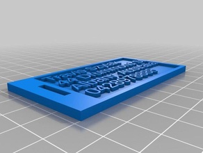 özelleştirilmiş Bagaj etiketi kofferanh benim tam olarak görene sikke ve rozetleri 3d print model - Mito3D
