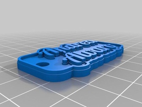 andrea y alvaro keychains customized 3d print model - Mito3D