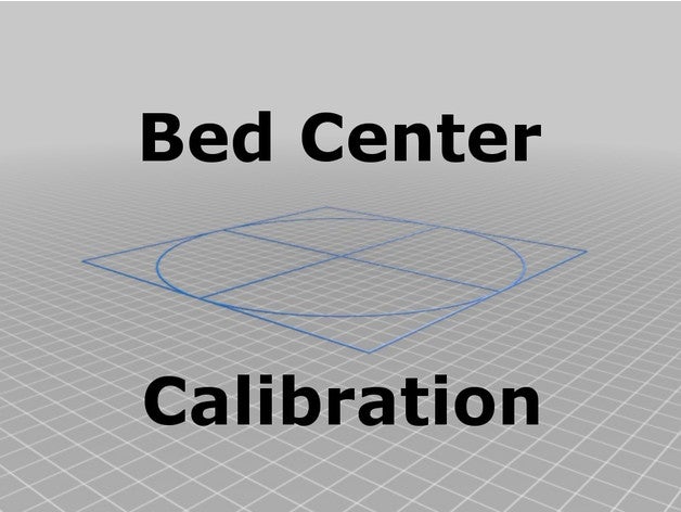 bed center calibration tutorial using parametric crosshairs square 3d printing tests anet aneta8 a8 test centre crosshair heatbed m206 marlin firmware openscad parameterized parametrizable printer print 3D print model - Mito3D