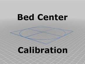 bed center calibration tutorial using parametric crosshairs square 3d printing tests anet aneta8 a8 test centre crosshair heatbed m206 marlin firmware openscad parameterized parametrizable printer print 3d print model - Mito3D