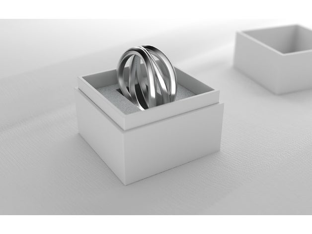wave ring jewelry 3d printer printing diy fashion wedding 3D print model - Mito3D