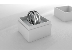 wave ring jewelry 3d printer printing diy fashion wedding 3d print model - Mito3D