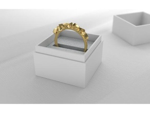 anello di pietra gioielli Stampante 3d La stampa il fai da te moda nozze 3d print model - Mito3D