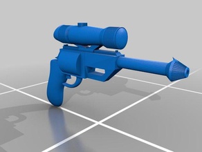 revolver +e oyunlar fütüristik silah oyuncak 3d print model - Mito3D