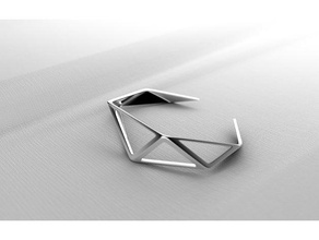 la géométrie bracelet bijoux L'imprimante 3d L'impression le bricolage de mode 3d print model - Mito3D