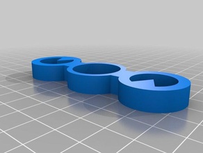 mi personalizados fidget hilanderos recortes juguetes mecánicos personalizado 3d print model - Mito3D