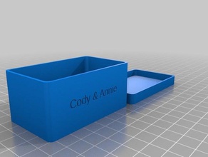 cody box organization customized 3d print model - Mito3D