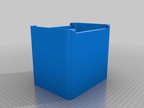 enorme magnético com dobradiça caixa recipientes personalizado 3d print model - Mito3D