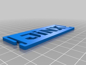 jinx molle name tag - sport & im freien kundengebundene 3d print model - Mito3D