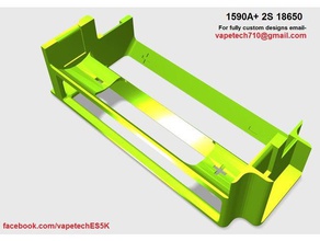 2s 18650 battery sled 1590a diy boxmod hammond 1590 series 3d print model - Mito3D
