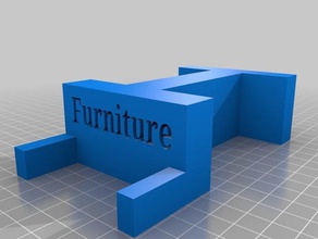furniture wall spacer household couch 3d print model - Mito3D