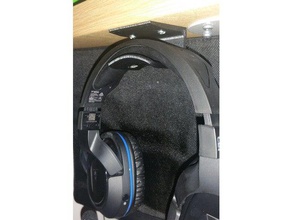 headphone hanger gadgets headphones holder 3d print model - Mito3D