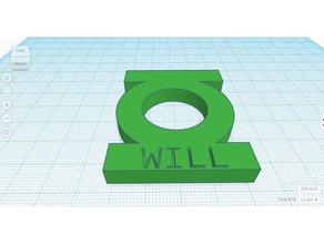 lanterna verde símbolo sinais e logotipos 3d print model - Mito3D