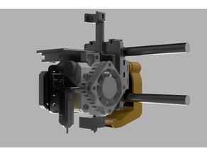 hypercube titan aero mount separate bltouch 3d printer parts e3d 3d print model - Mito3D