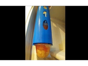Obst Becherspender Küche und Esszimmer cup holder - Spender Organisation pantry-Küche rack snack-cup snack-Halter an der Wand montiert 3d print model - Mito3D