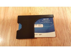 el titular de la tarjeta monedero accesorios crédito regalo dinero billetera 3d print model - Mito3D