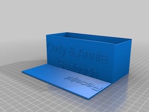 seaboch receipt box containers customized 3d print model - Mito3D